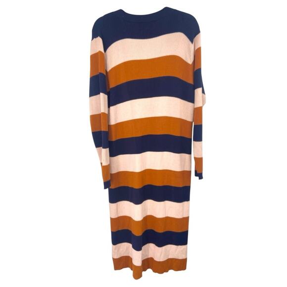 Eloquii Elements Women's Plus Size‎ Striped Cardigan Sweater Dress 22/24 - Picture 3 of 7